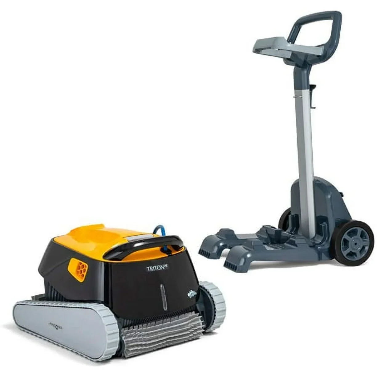 Dolphin Triton  w/ Powerstream Inground Robotic Pool Cleaner Upgraded Swivel with Caddy