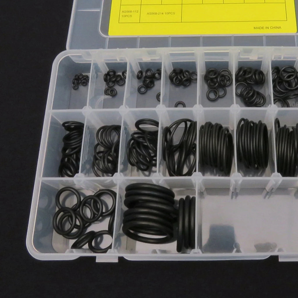 200Pcs 18 Sizes - with Storage Box for Scuba Diving Tank Valves, Hoses, Regulators, Cameras Etc Diver Gear Replacement