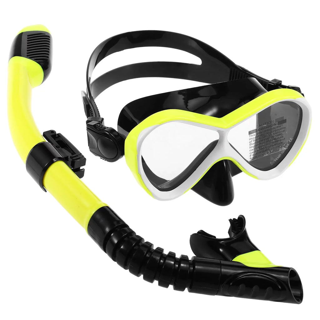 Professional Swimming Goggles with  Snorkel Tube Set -fog Goggles for Snorkel