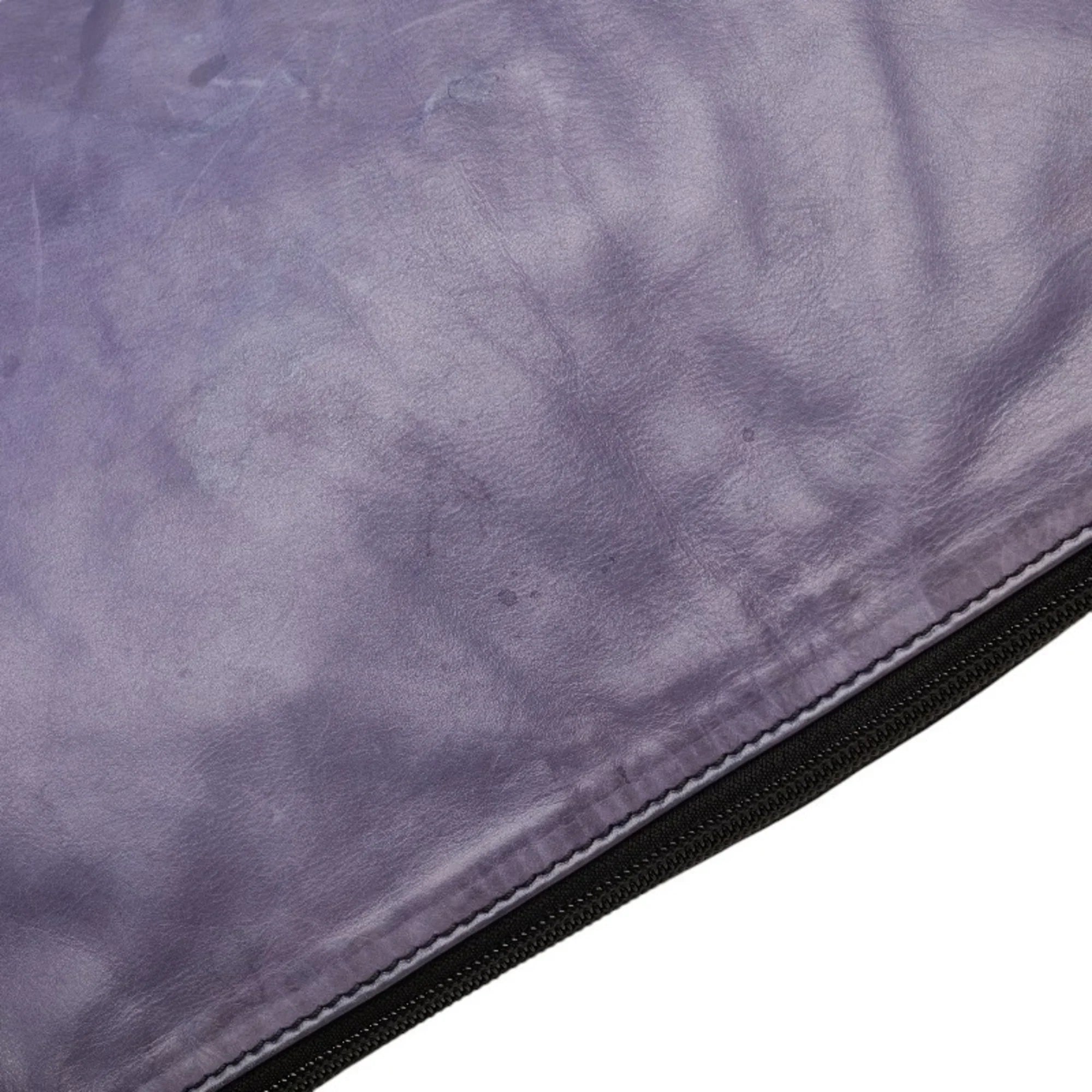 Pre-Owned Berluti Second Bag Clutch Gray Purple Leather Men's (Good)