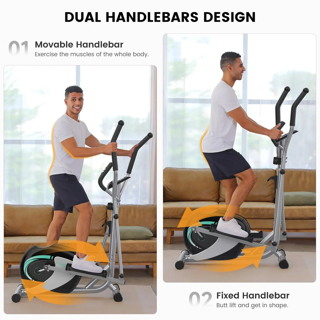 Elliptical Machine, Neche Magnetic Elliptical Trainer Fitness Equipment for Home Gym Cardio Workout 265lb