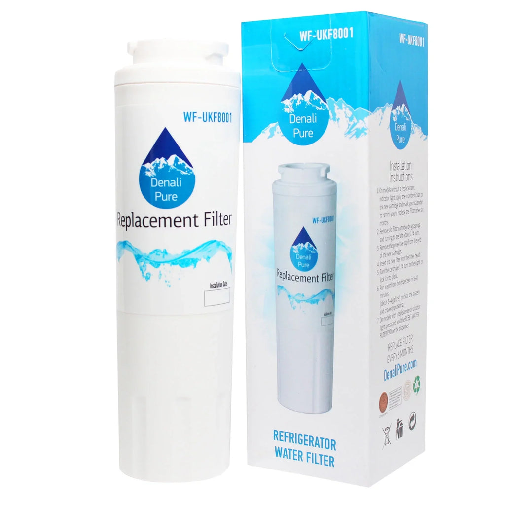 3-Pack Replacement for Amana ASD2627KES Refrigerator Water Filter - Compatible with Amana UKF8001AXX Fridge Water Filter Cartridge