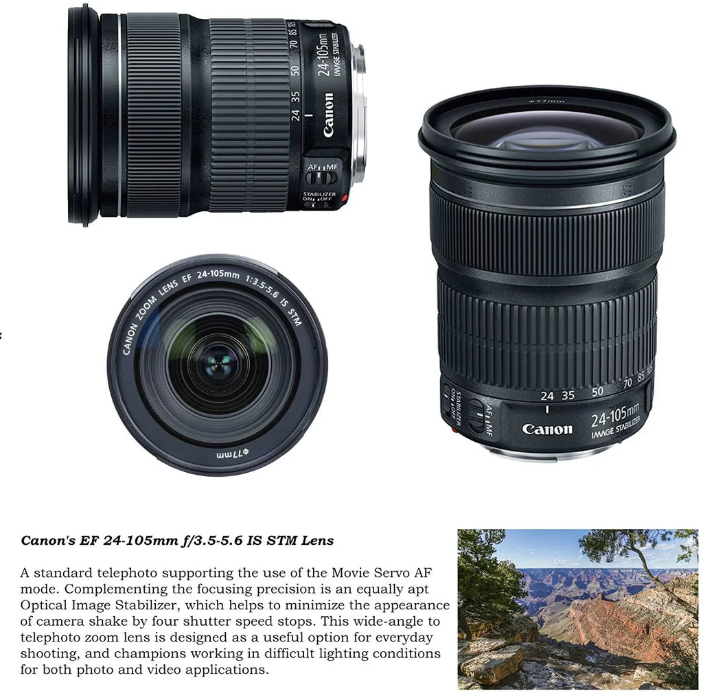 Canon  5d Mark   Camera Premium Video Creator Kit with Canon 24-105mm  Lens + Sony Monitor Series Headphones + Video  Light + 32gb Memory + Monopod + High End Accessory Bundle