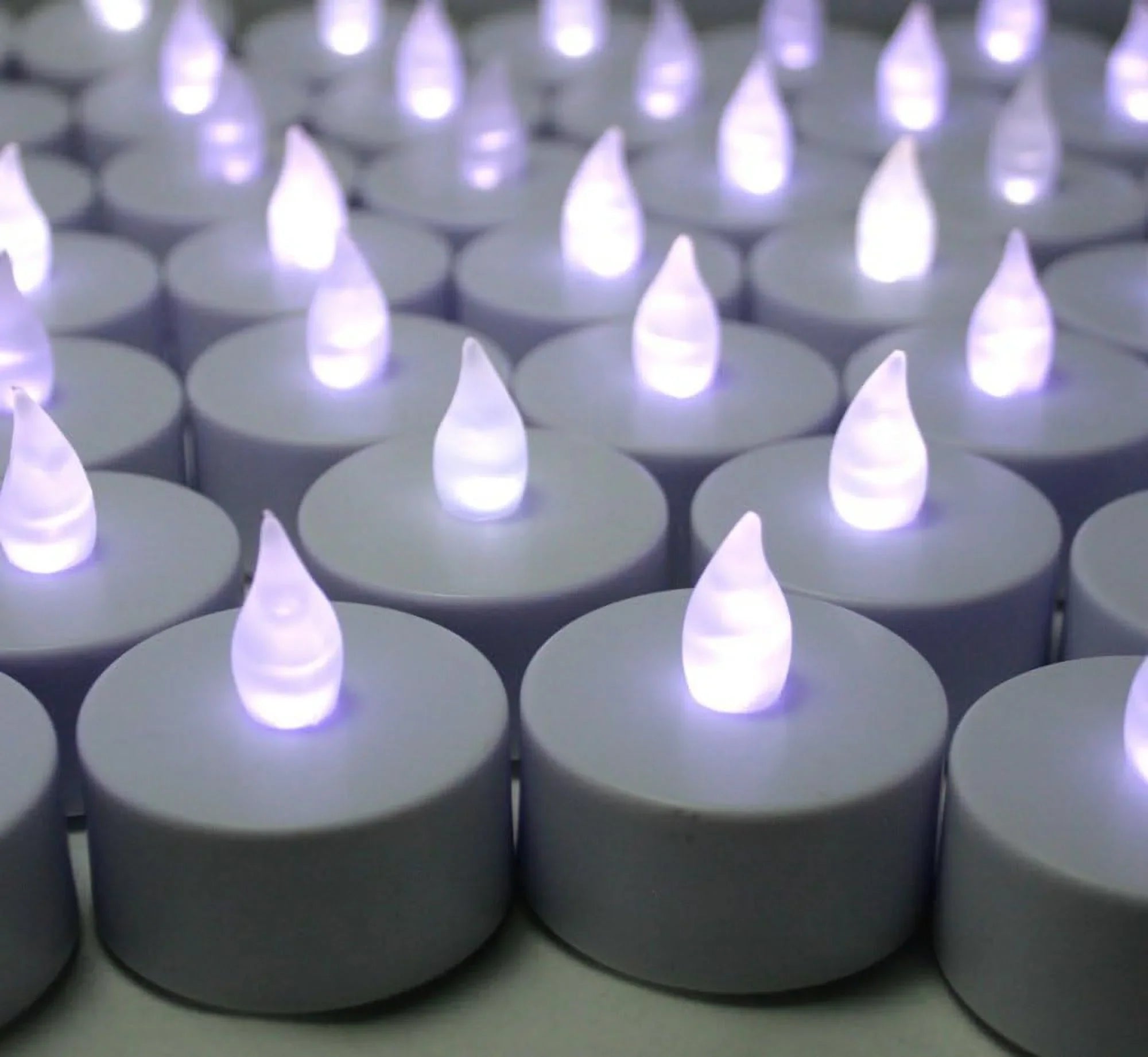 60  Baery Operaed Flameless Flickering  ealighs Candles For Wedding, Luminary Bags, Decoraions, Cenerpieces, Holidays~ Cool Whie
