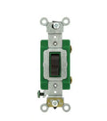 Leviton 3031-2 Brown Industrial Grade Single Pole Toggle Light Switch 30A