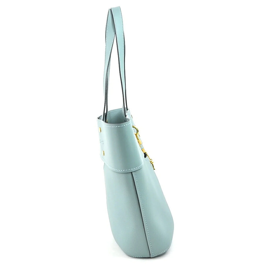 Pre-Owned Chloé Chloe Shoulder Bag Leather Light Blue Women's (Like New)