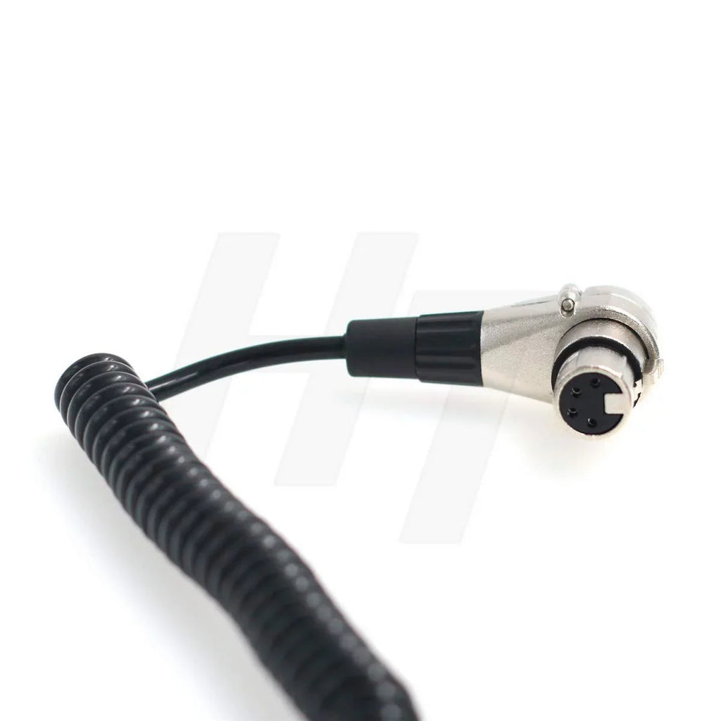 Right Angle  4 Pin Female D-tap Coi Power Cable for Sony F3 F5 Venice, Canon C300  C700, Blackmagic