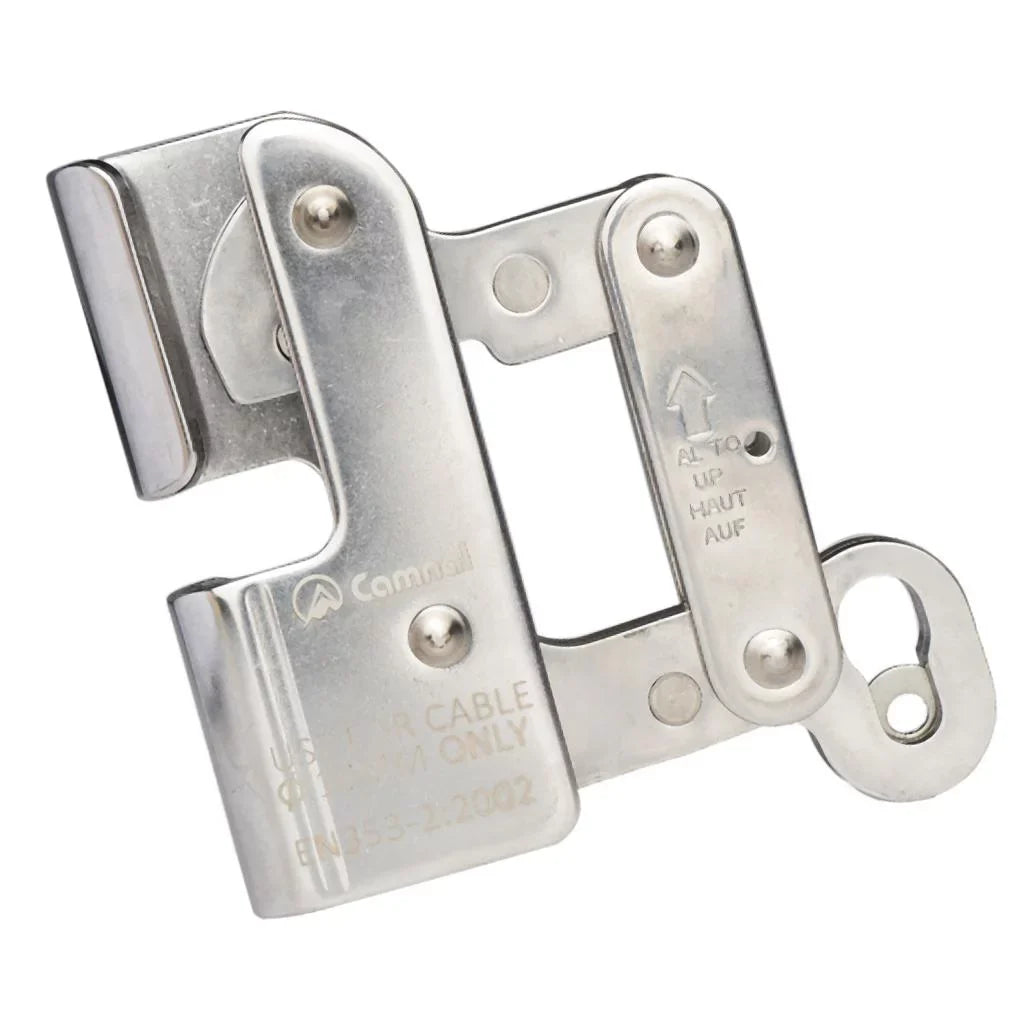Rock Climbing Rope Grab Rock Climbing Fall Rope Riser Clamp Hardware, Stainless Steel, Ultralight - for 10mm Rope