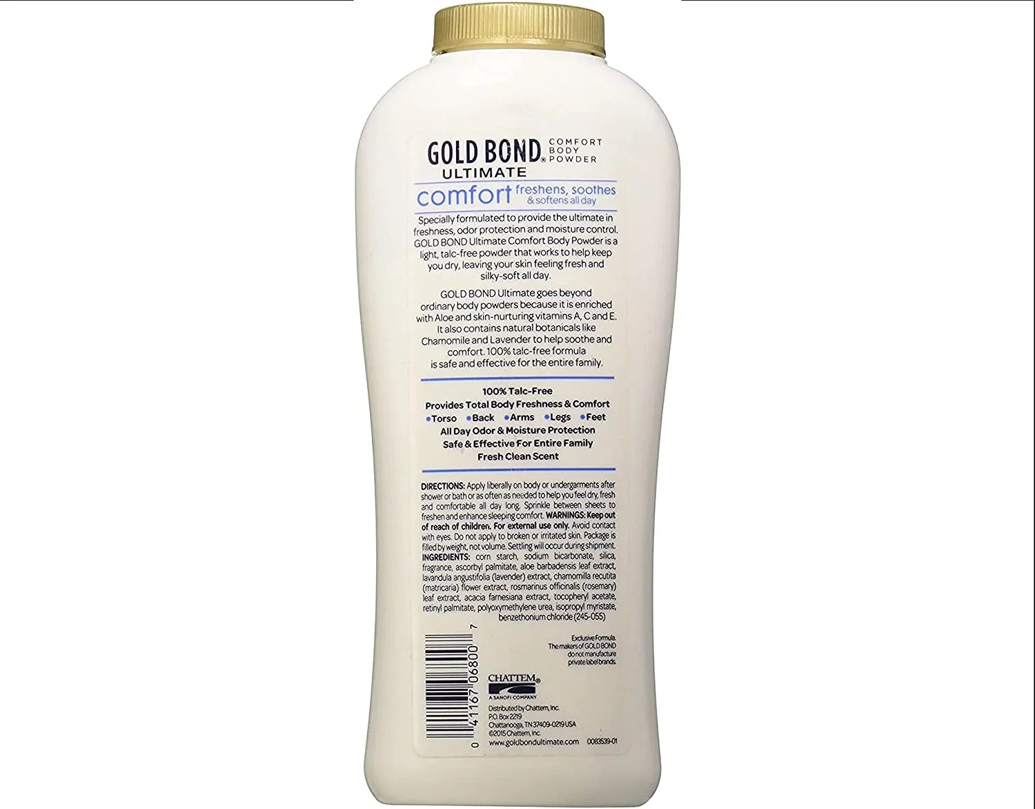 Gold Bond Ultimate Comfort Body Powder Aloe 10.0 oz. (Quantity of 6) Talc-Free