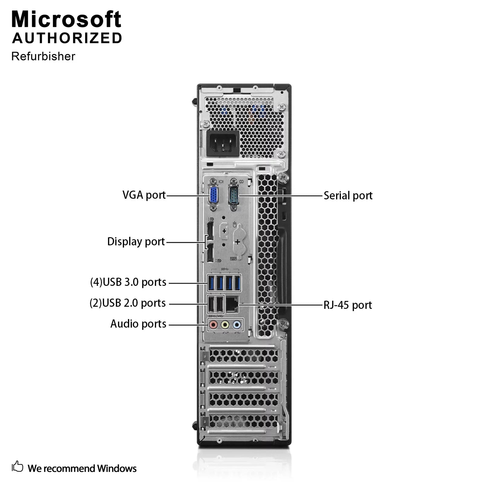 Lenovo ThinkCentre M800  High Performance Desktop Computer, Intel Quad Core i5-6400 up to 3.3GHz, 8G DDR4, 512G , , WiFi, , 4K Support, , , Win10 Pro 64 En/Sp/Fr Used Grade A