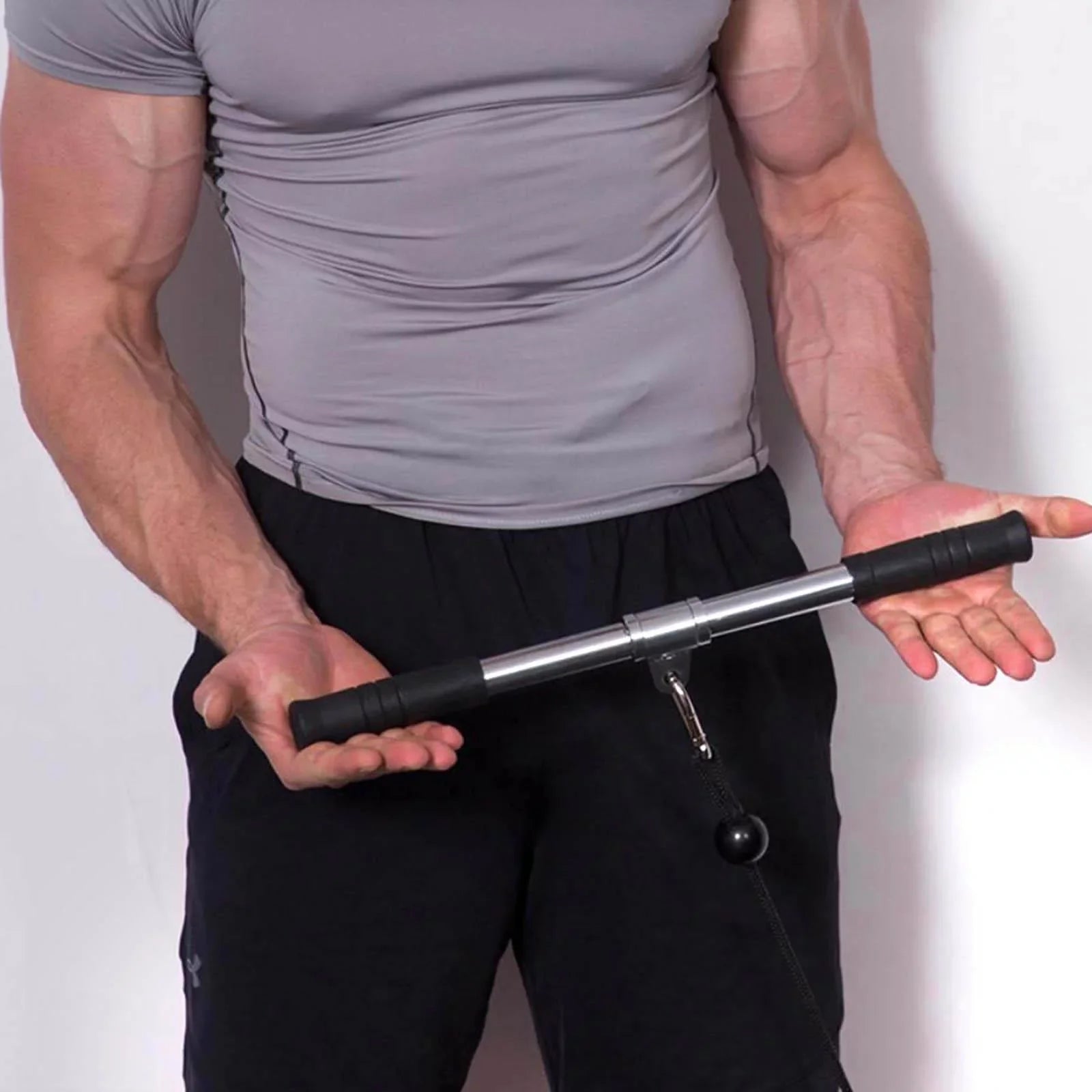Pull Down Bar Cable Machine Attachment  Pulldown Bar for Muscle Training