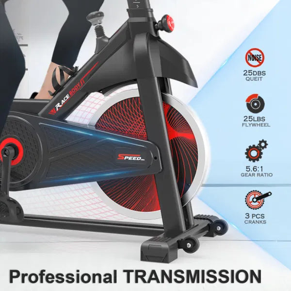 Cycling Exercise Bike Stationary, Home Gym Workout Fitness Bike with Comfortable