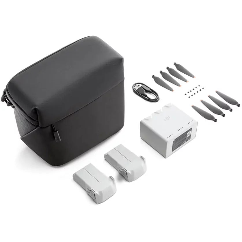 Mini 3 Pro Fly More Kit Plus ..00000496.01 with 2  Mini 3 Series Intelligent Flight Battery Plus, Charging Hub, Shoulder Bag Bundle with 128GB Card+ Deco Gear Drone Landing Pad+ Headset