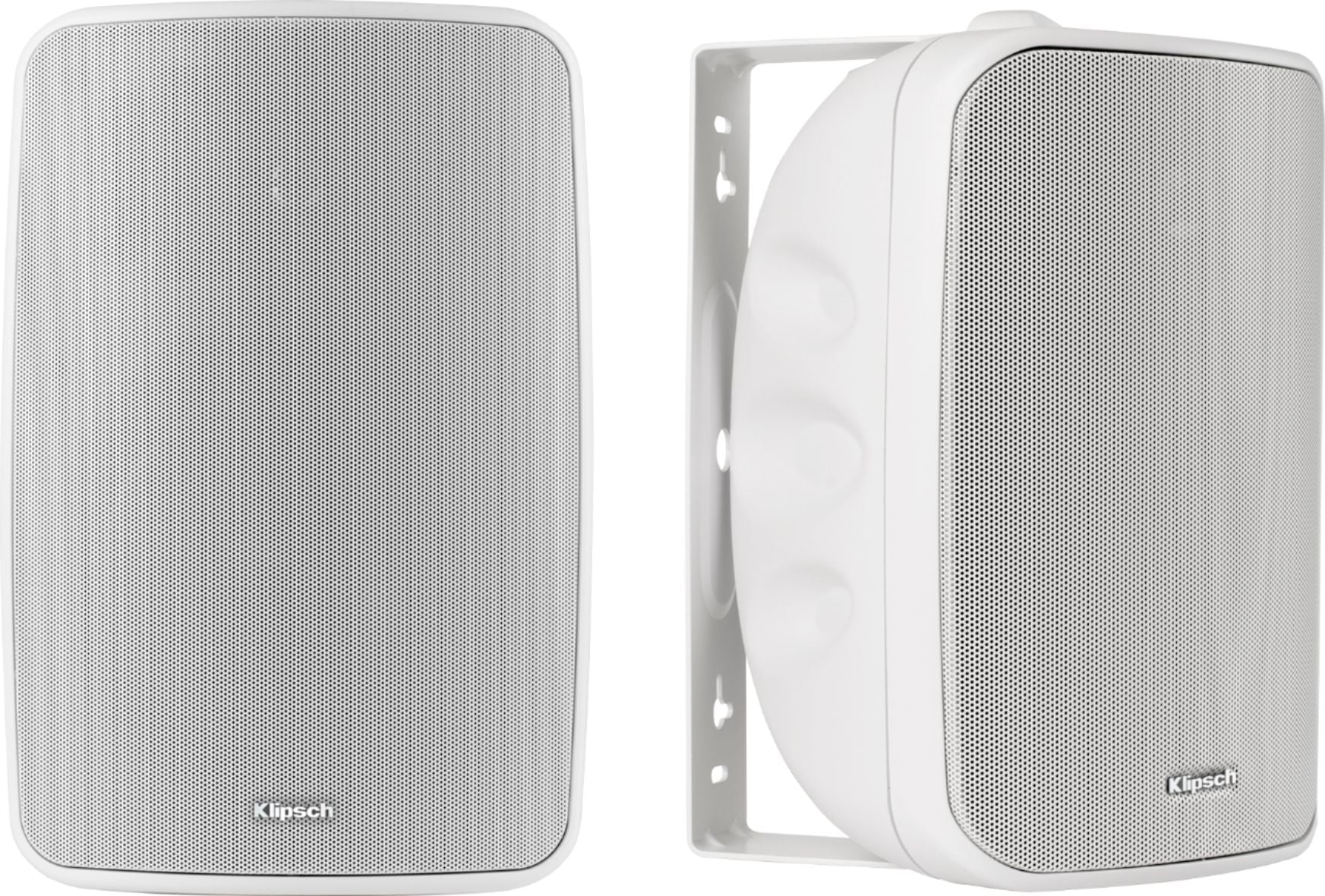Restored Klipsch - -650 Indoor/Outdoor All-Weather Speakers (pair) - White (Refurbished)