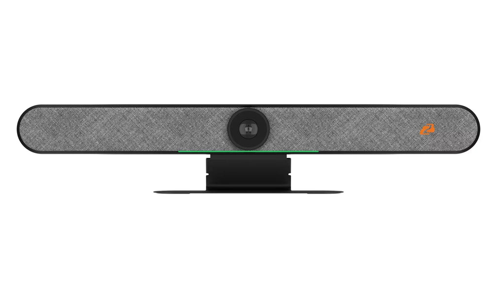 Intelligent 4K  All-In-One Auto Tracking Video Bar with /-C and 20W Speakers/6- Microphones (Black)