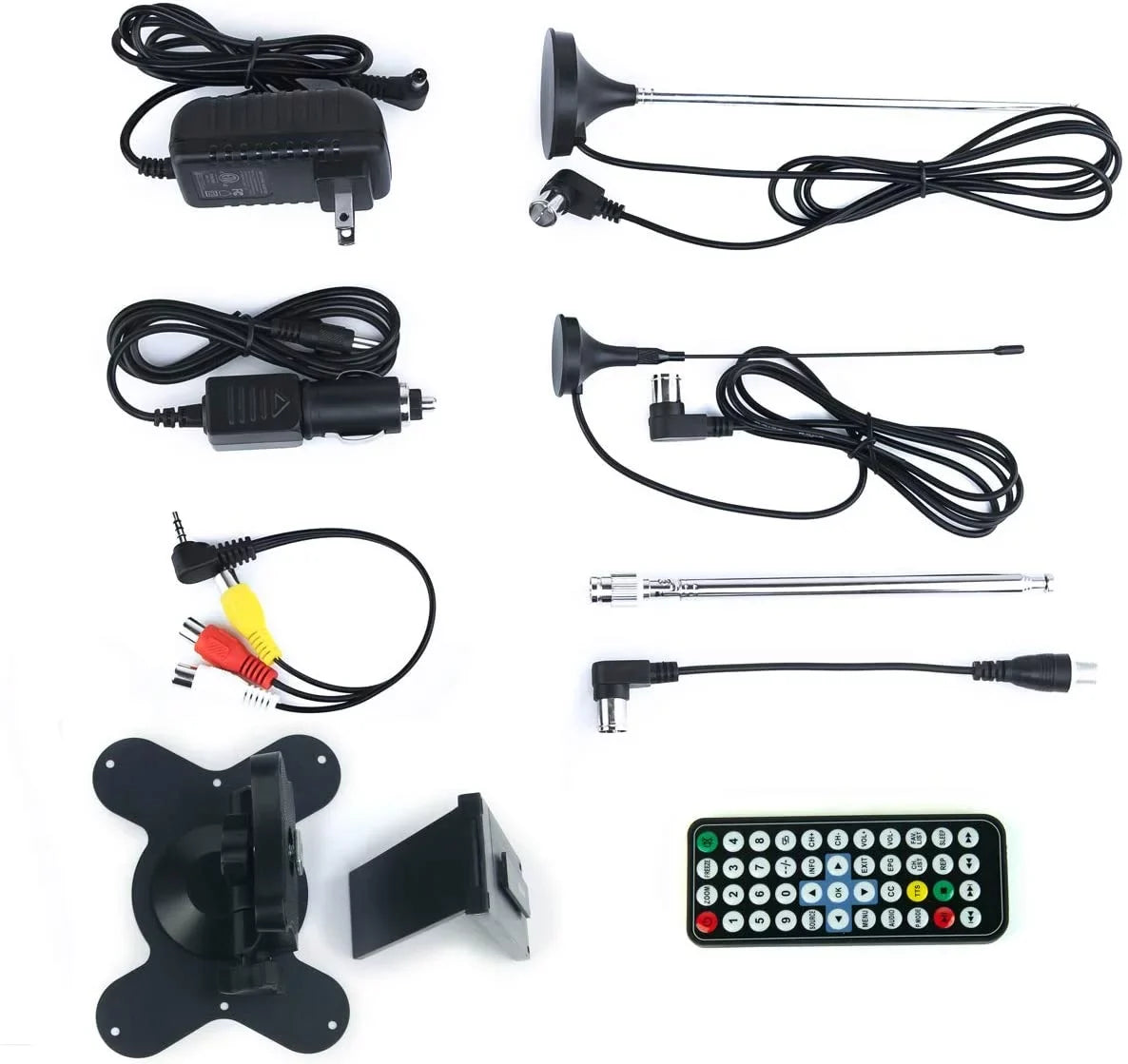 Tyler 7" Portable   Monitor Rechargeable Battery Powered Wireless Capability -, ,  Input, /, Remote Control Built In Stand Small For Car Kids Travel