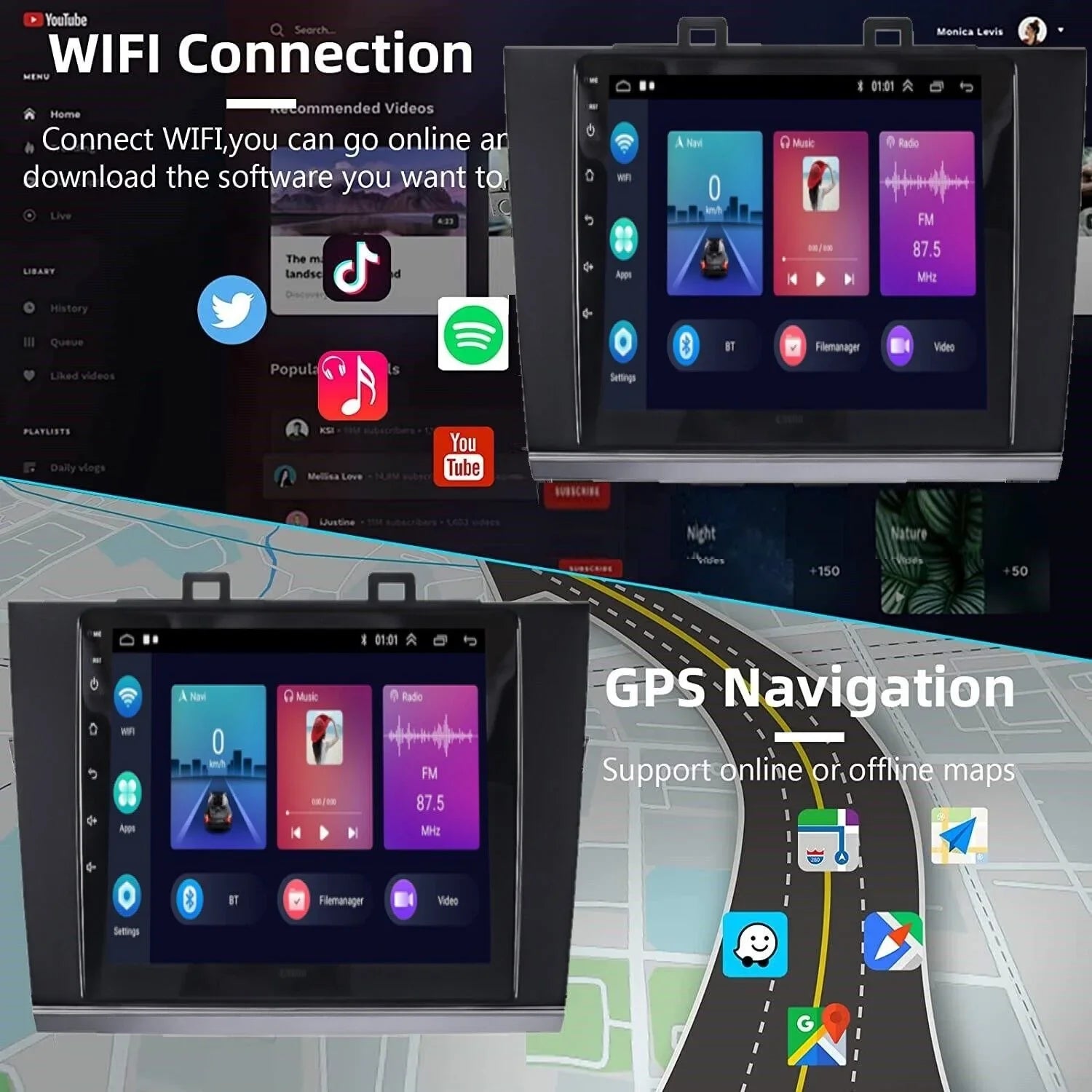 Upgrade Your Subaru Legacy Outback with Android Carplay  9IN Touchscreen Optimize Daily Commutes High-Quality Audio Streaming