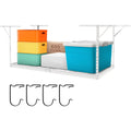 Overhead Adjustable Garage Storage Rack 48x96in Ceiling Rack 600lbs White