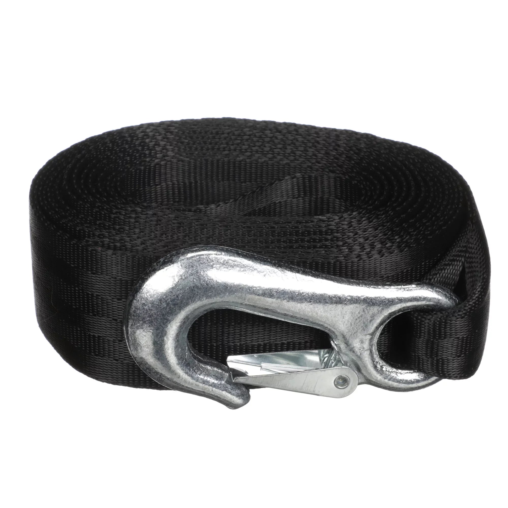 Attwood 11147-7 Trailer Winch Strap, Sewn-Loop End, 20 Feet Long, Rated for Winches Up to 2,000 Pounds, Forged Steel Snap Hook
