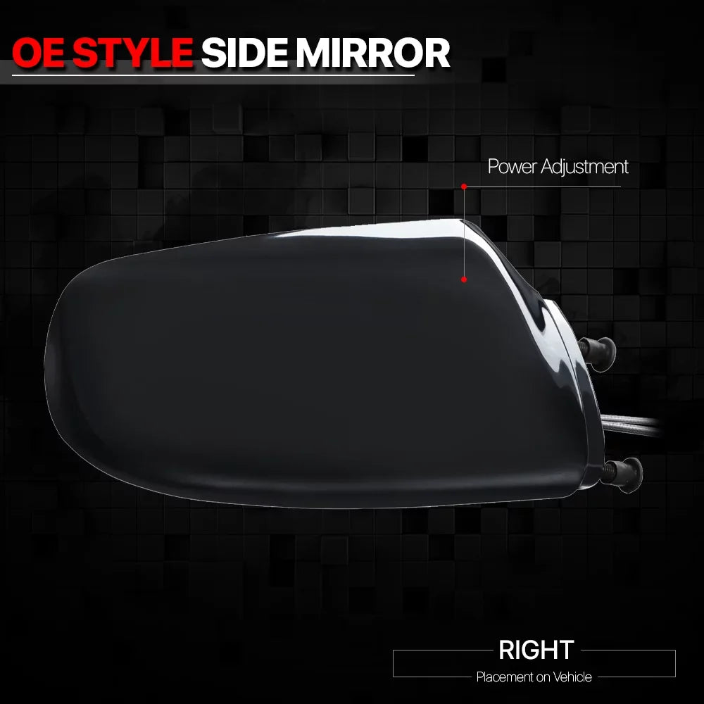 For 1992 to 1994 Chevy Cavalier/Pontiac Sunbird Left Driver Side Car Mirror Power Operated Rear View Door Espejos 93