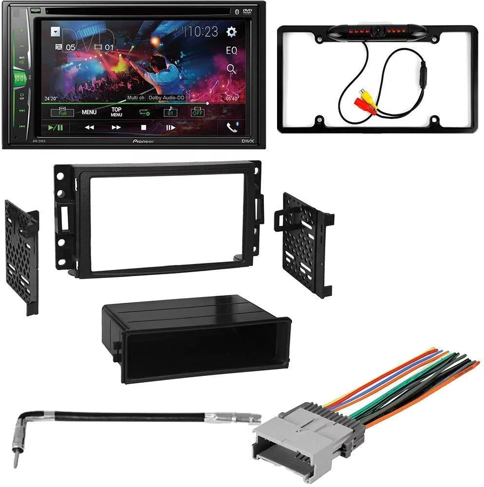 KIT4803 Bundle for 2005-2008 Chevy Uplander W/ Pioneer Double  Car Stereo with Bluetooth/Backup Camera/Installation Kit/in-Dash / / 6.2"  Touchscreen Digital Media Receiver