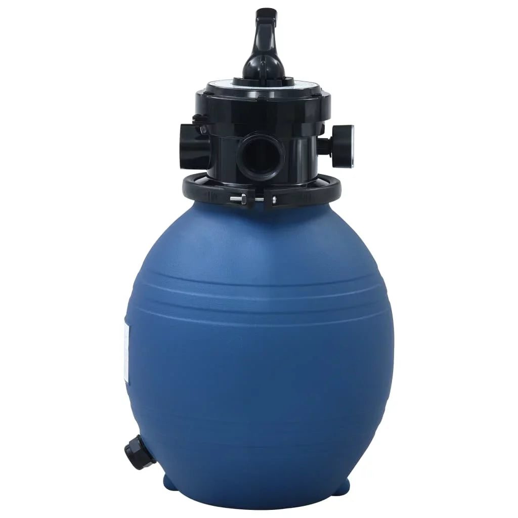 Pool Sand Filter with 4 Position Valve Blue 11.8"