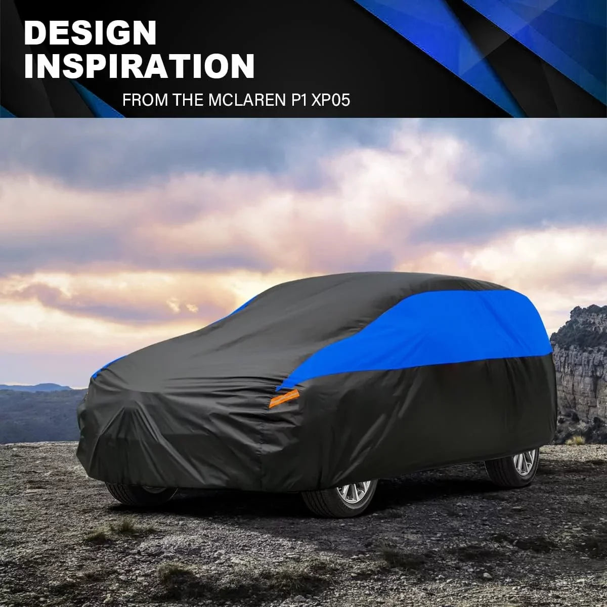 Car Cover Waterproof All Weather , Size 1 FitSUV-Length up to 181 inch, Blue