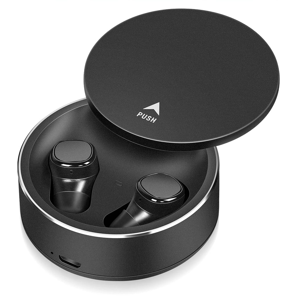 UrbanX X7 Sports True Wireless Earbuds 5.0 IPX5 Waterproof Touch Control Earbuds with Mic Earphones in-Ear Deep Bass Built-in Mic Bluetooth Headphones For Ulefone Armor 9 - Black