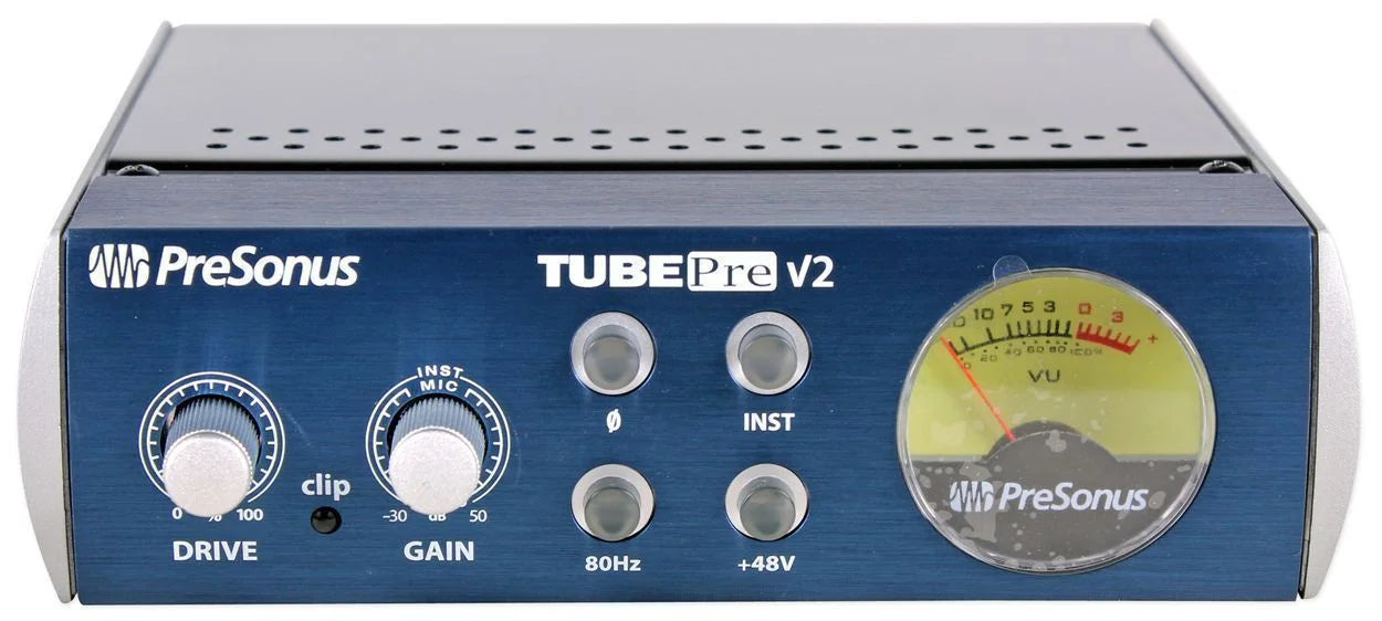 PreSonus TubePre V2 Vacuum Tube Preamp/ Direct Box and (2) 6'  Cables