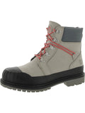 Timberland Womens Heritage 6" Leather Round Toe Combat & Lace-up Boots