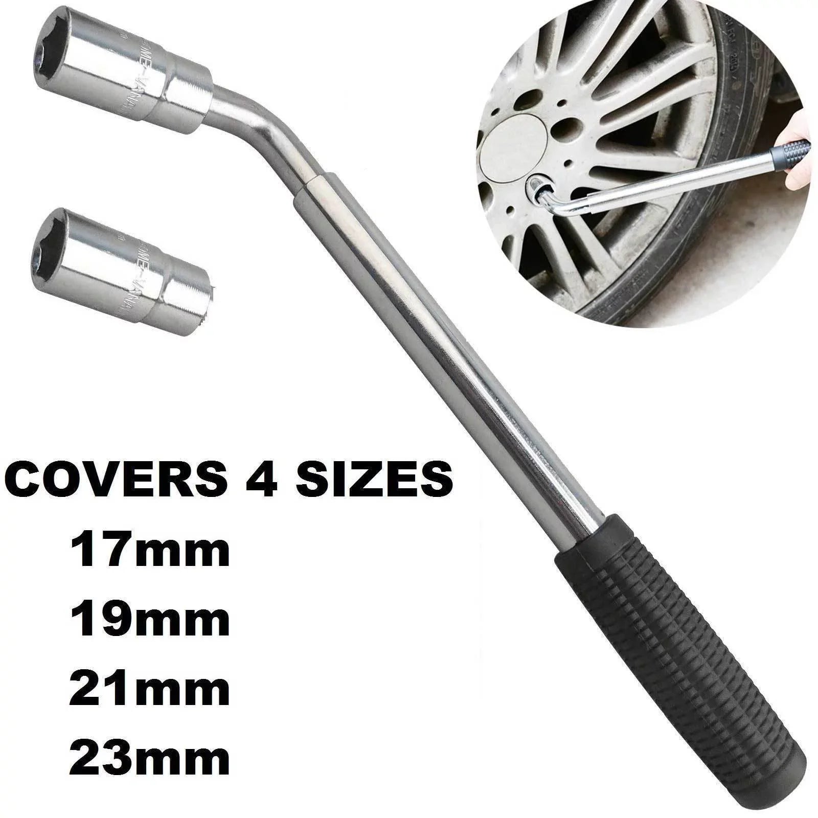 Dayplus Heavy Duty 2 Ton Scissor Jack + Extendable Wheel Wrench Car Van Repair Tool Kit