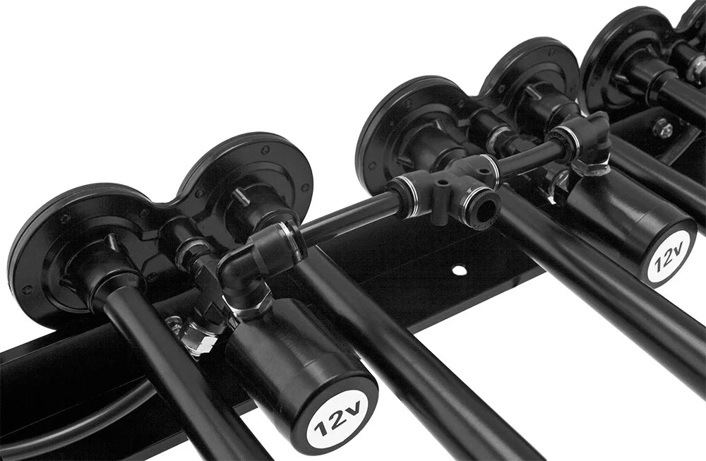 Vixen Horns  Train Horn Kit for Trucks/Car/Semi. Complete Onboard System- 200psi Air Compressor, 3 Gallon Aluminum Tank, 8 Trumpets.Super Loud dB.Fits Vehicles like Pickup/Jeep VXO4830AB/8124XB
