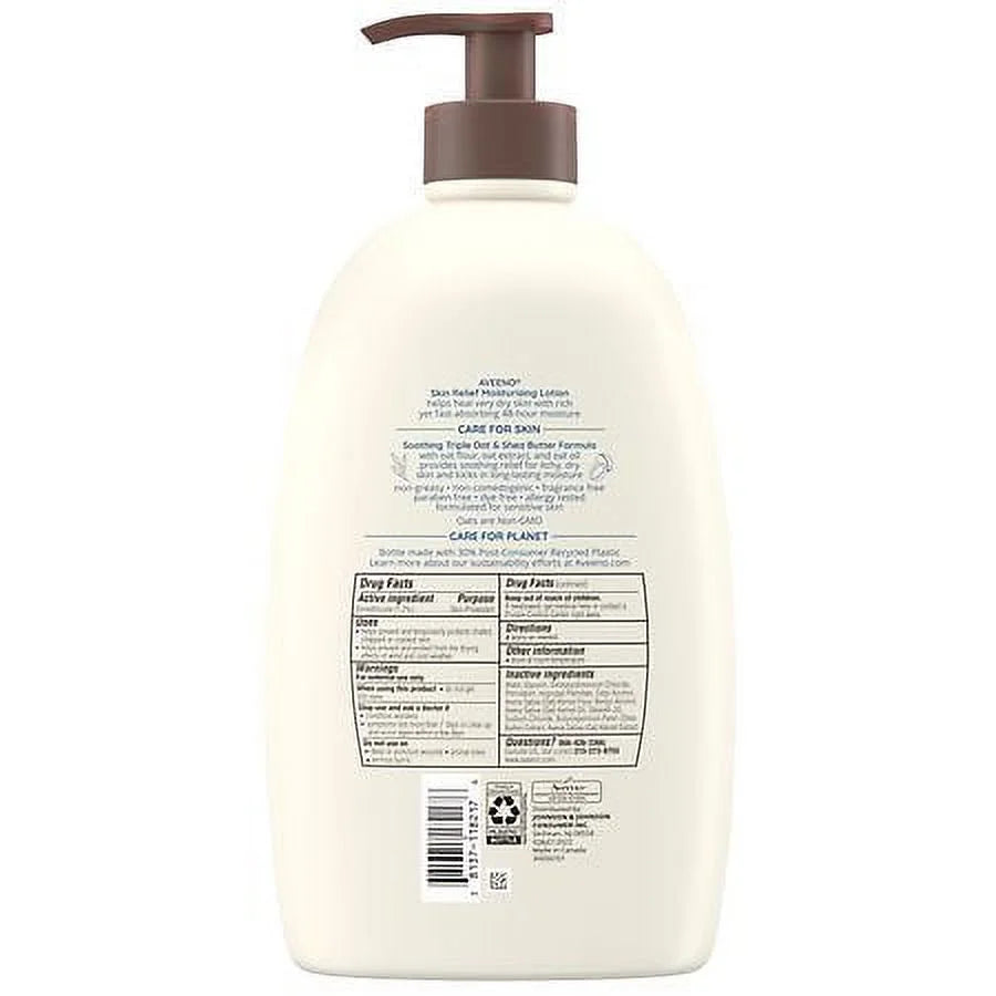 Aveeno Skin Relief Moisturizing Lotion for Very Dry Skin Fragrance-Free 33.0 fl oz