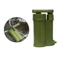 Portable Water Filter, Personal Camping Water, with Internal Carbon and Filter Assembly, Fiber Membrane