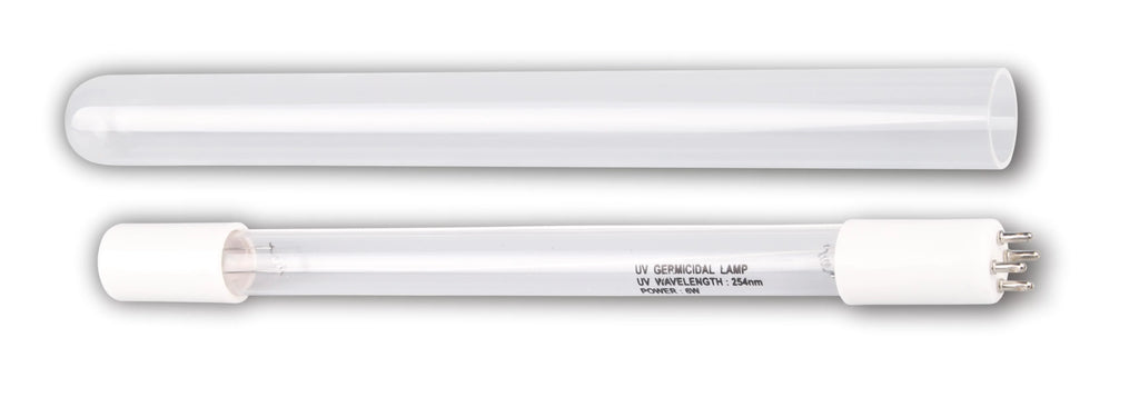 Bluonics (2pcs) 6W  4 Prong Replacement Bulb & Quartz Sleeve Tube for our Water Purifier Ultraviolet Light System