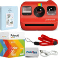 Polaroid Go Generation 2 Instant Film Camera (Red) + Polaroid Color Film, Double Pack + Album