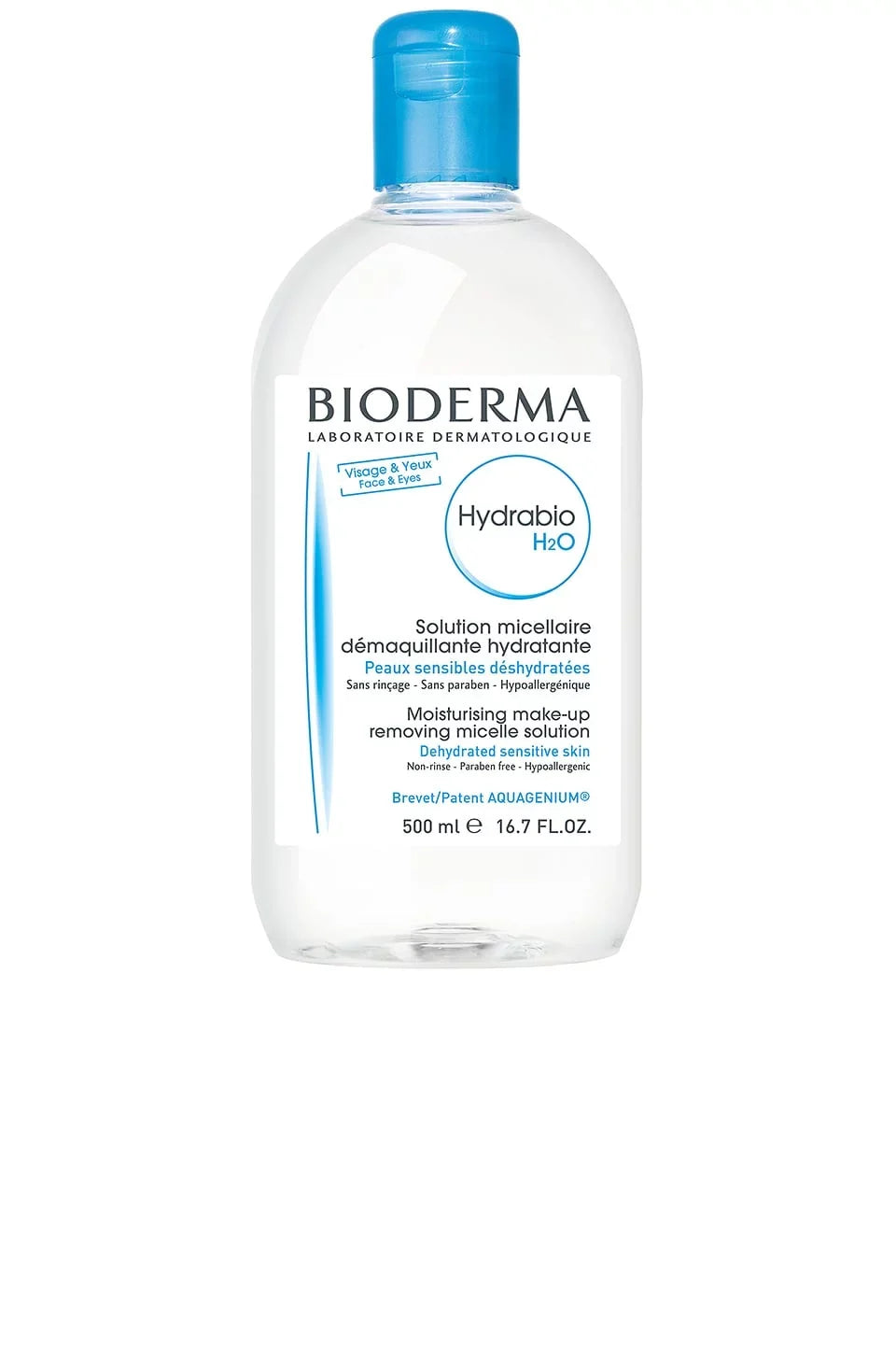 Bioderma Hydrabio H2o  Face Cleanser and Makeup Remover  500 Ml