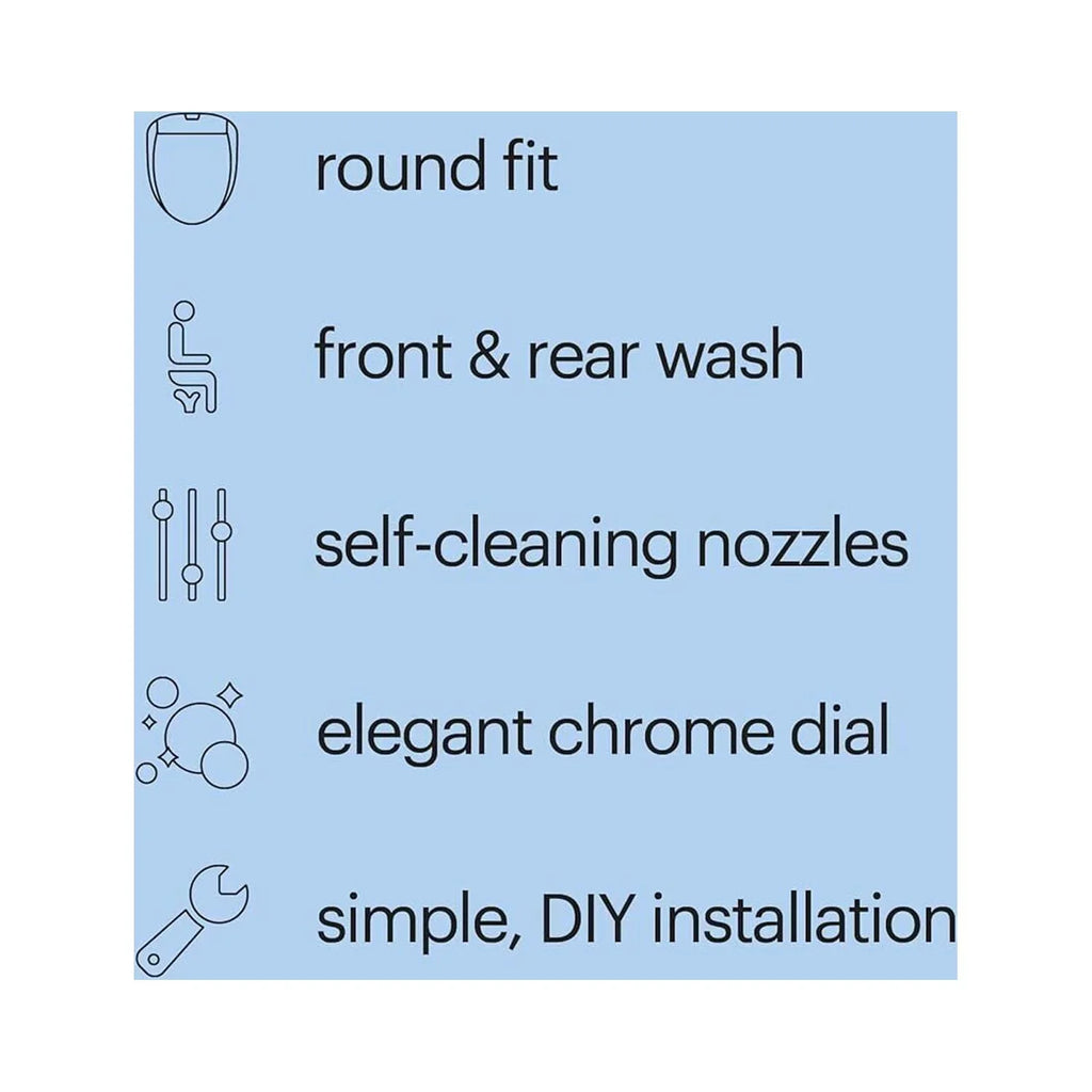 Brondell Swash Ecoseat White Elongated Bidet System