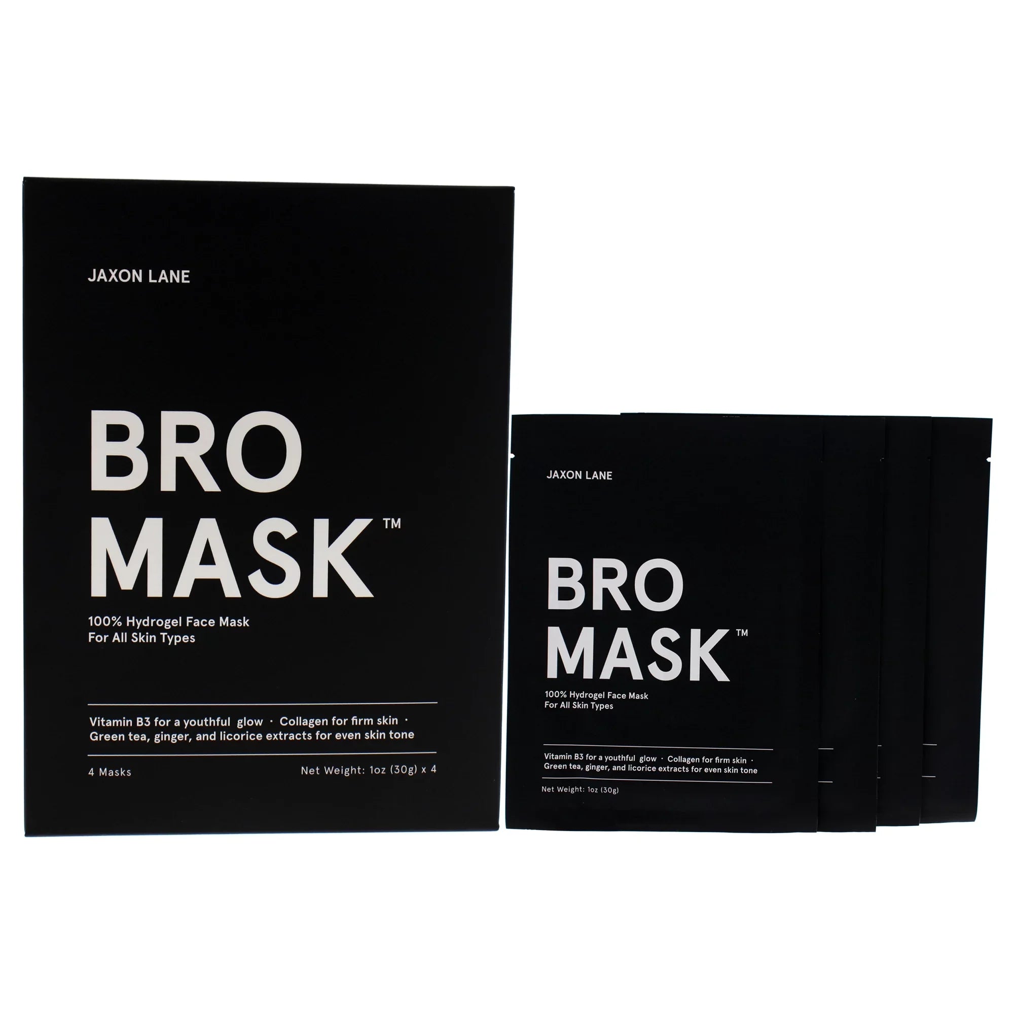 Jaxon Lane Bro Sheet Mask, 4 Pc Mask