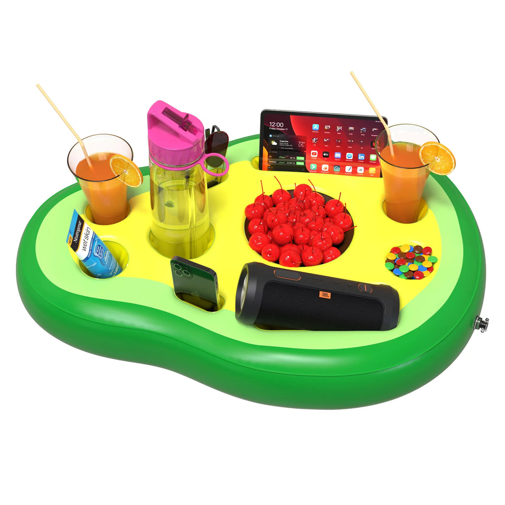 Diveblast: Avocado Drink Holder for Pools & Hot Tubs - Fun Pool Toy for Adults