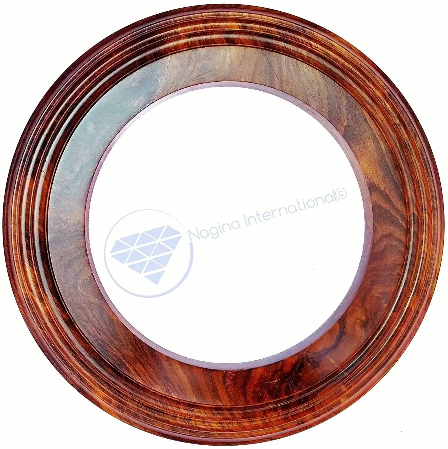 Nagina International Polished Handcrafted Wooden Base | Solid Hardwood Frame (24 Inches)