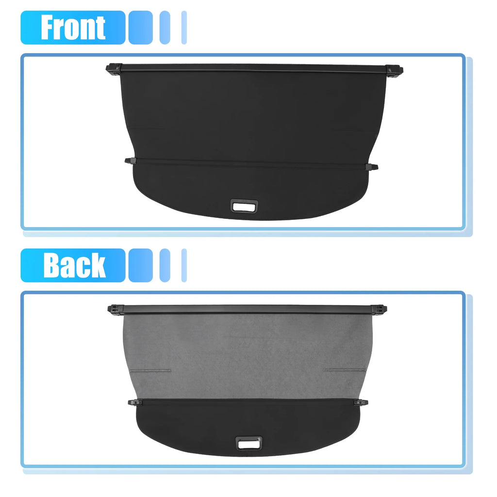 Unique Bargains Retractable Cargo Cover Rear Trunk cover Shield Shade Ajustable Fit for Nissan Rogue 2021-2024 Black