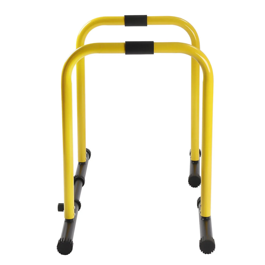 HiKaRiGuMi Portable Dip Bar Exercise Your Arms, Abdominal Muscles, Chest, Shoulders, and Back Through Pull-ups 20.08-26.77 Inches Spacing,High-strength Steel Pipes