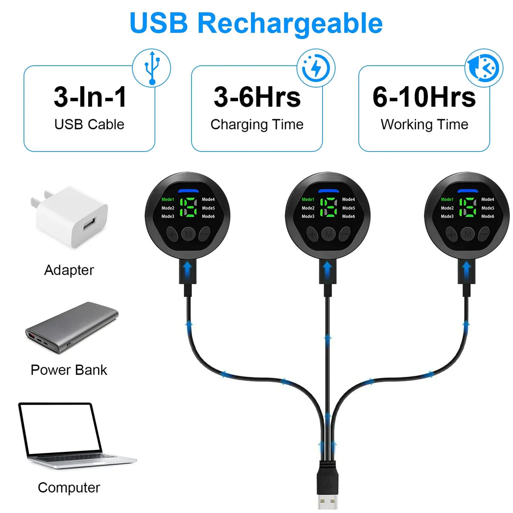 iMounTEK Muscle Stimulator Workout Equipment Abdominal Toning Belt  Training Fitness Equipment Waist Trimmer Belt, 6 Modes, 18 Intensity Levels, Home Office Equipment