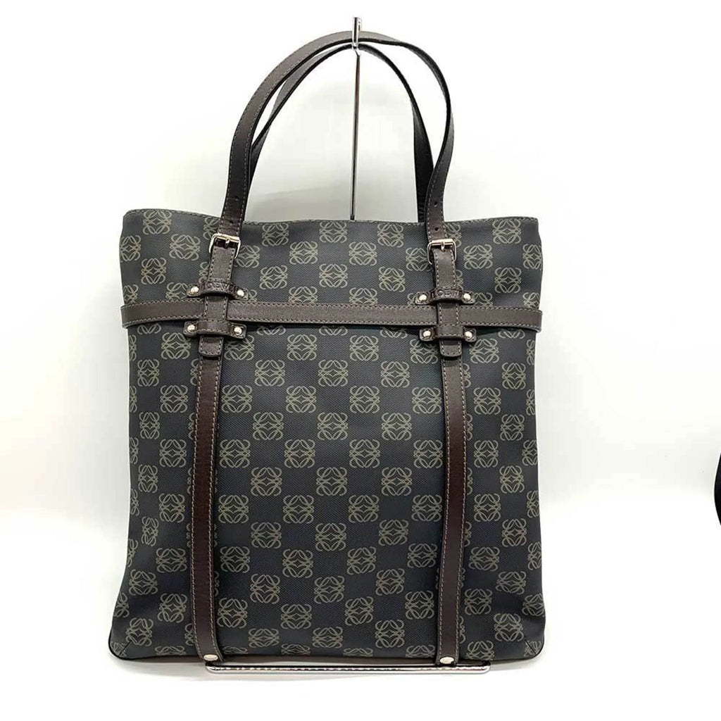 Pre-Owned  Anagram Tote Bag Gray x Brown (Good)