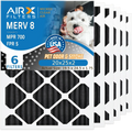 20x25x2 Air Filter Odor Eliminator Carbon Filter  8 Comparable to  700 &  5   Premium  Made 20x25x2 Furnace Filters by     . 6 Pack