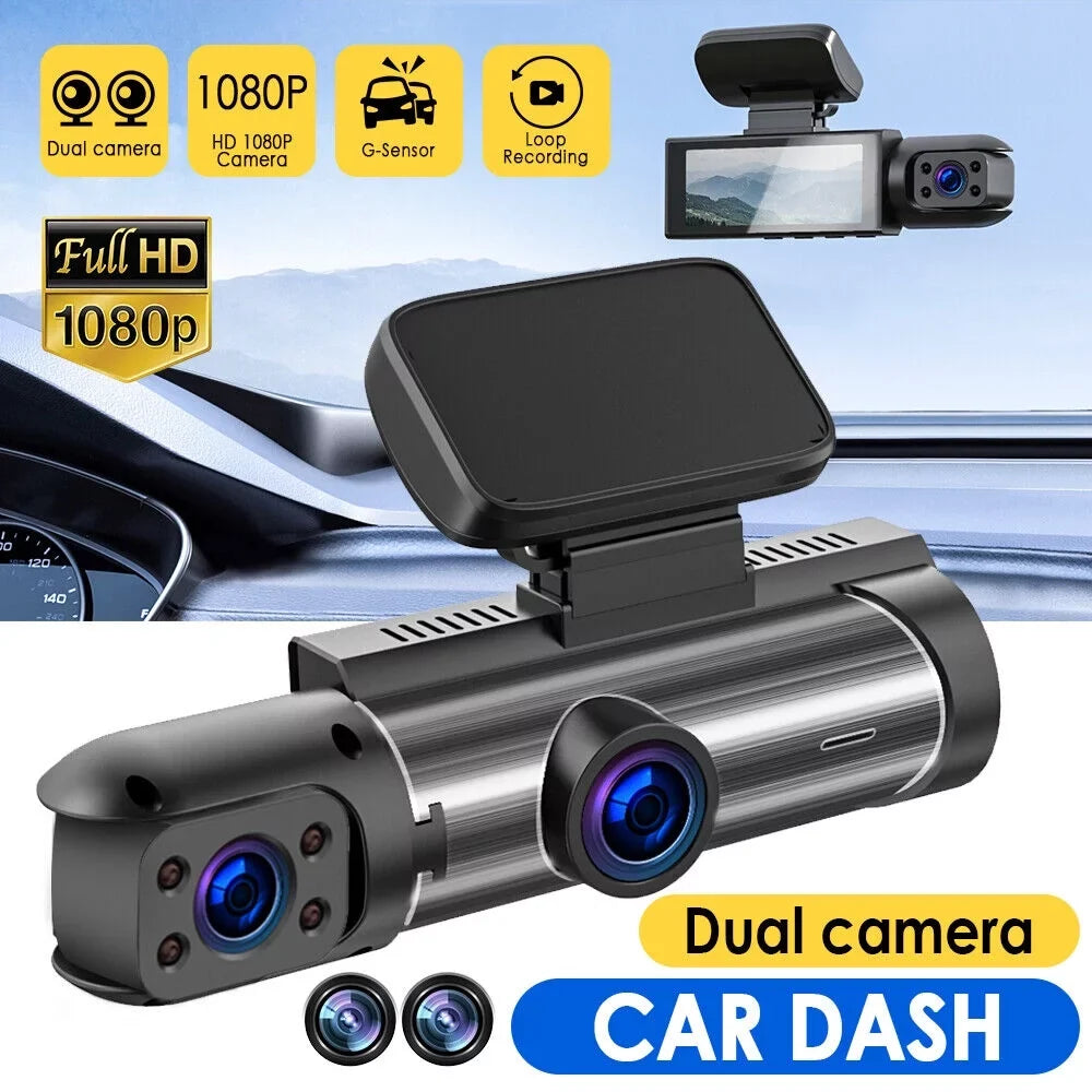 Vtin Car Dual Lens Dash Cam  1080P Video Recorder Camera G-sensor Parking Monitor