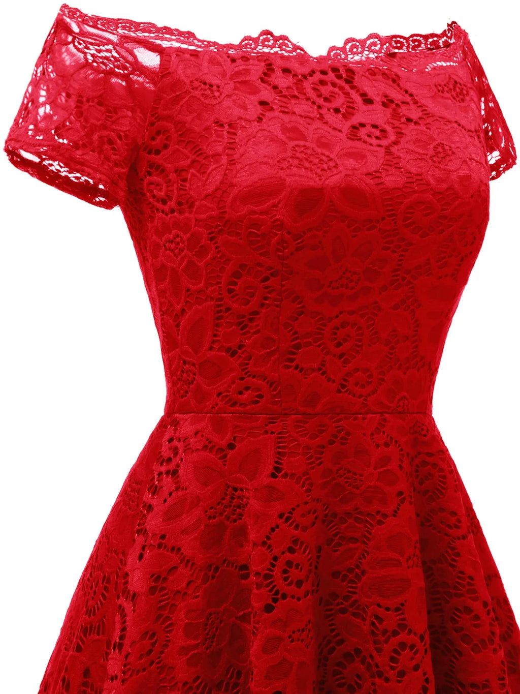 Dressystar Women Lace Bridesmaid Dress Female Knee-Length Hi-Lo Cocktail Party Dress