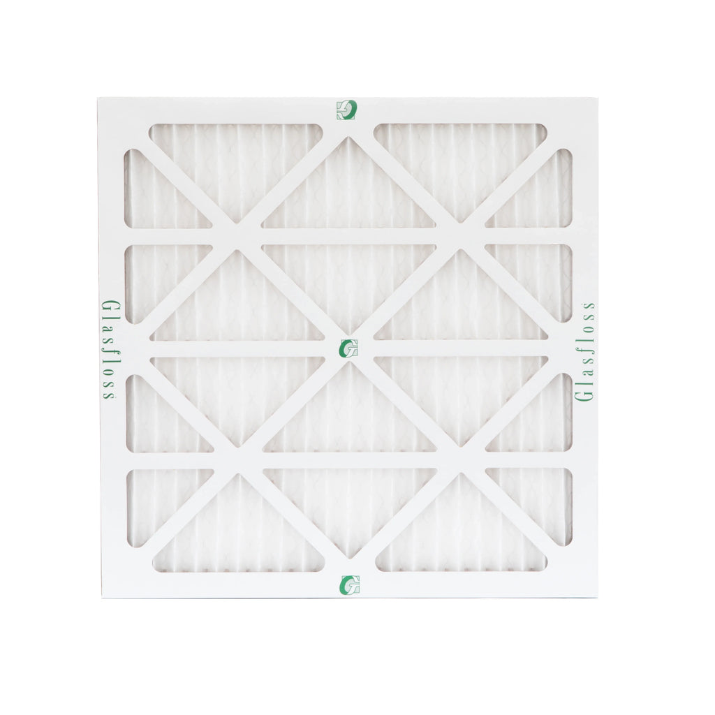 6 Pack of 16x16x1  10 Pleated Air Filters by Glasfloss. Actual Size: 15-1/2 x 15-1/2 x 7/8