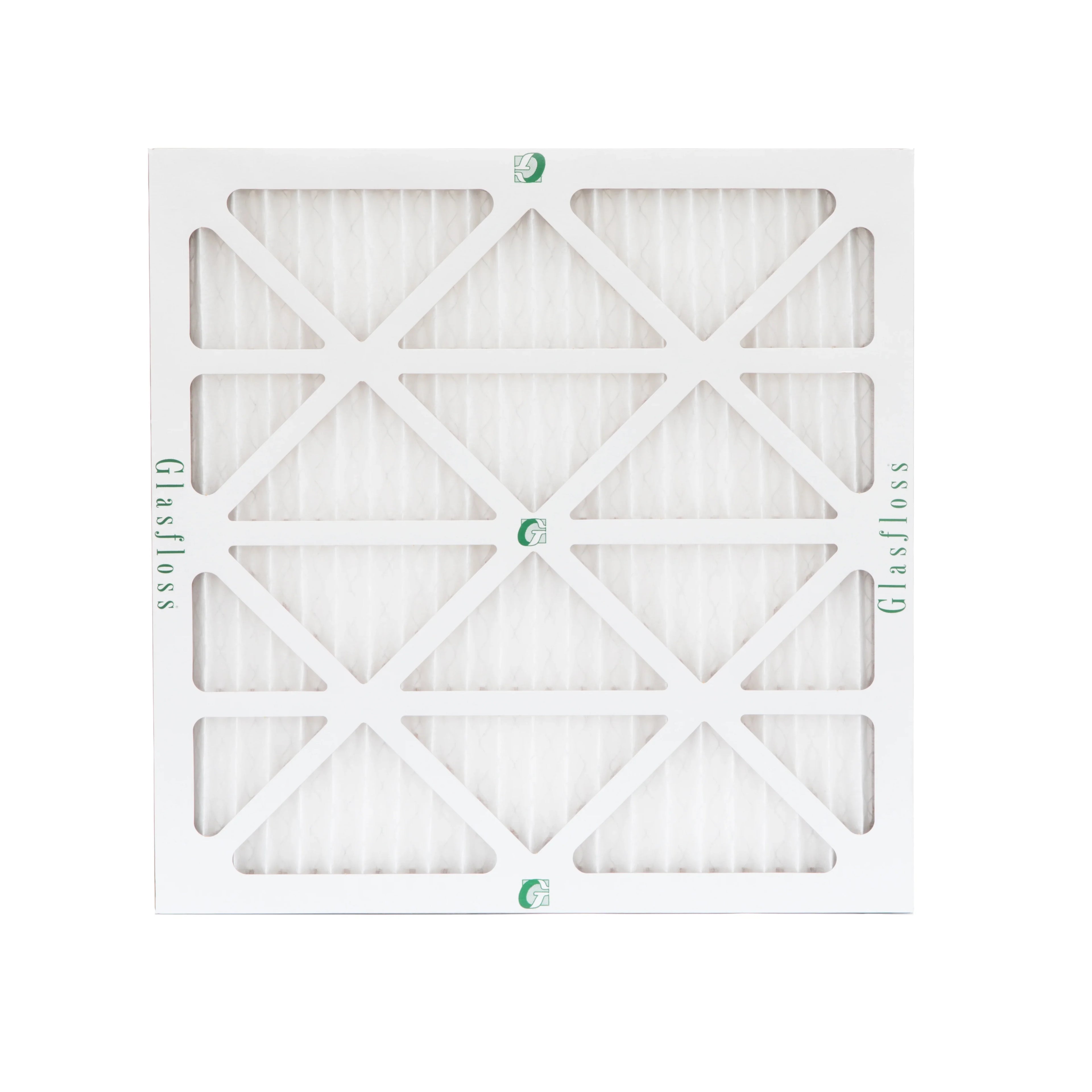 6 Pack of 16x16x1  10 Pleated Air Filters by Glasfloss. Actual Size: 15-1/2 x 15-1/2 x 7/8